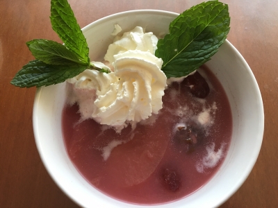 Tejszínes gyümölcsleves